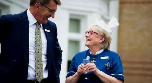 Nursing home matron who believes in power of smile retires