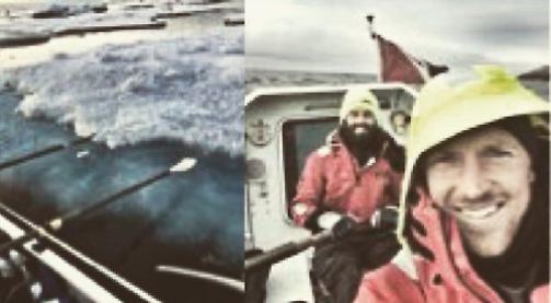 Wind halts polar row