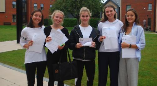 Students celebrate strong A-level results