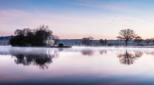 Man wins £250 prize for photo of Temple Island on chilly morning