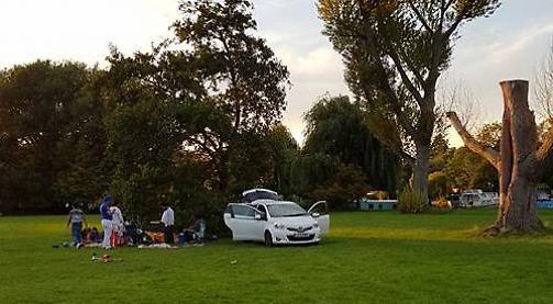 Visitors spark concern after parking by river for barbecue