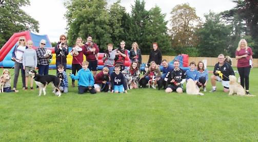 Dozens take part in college dog show