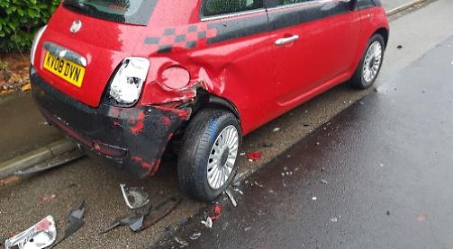 Girl's new car damaged in hit and run crash before she'd even tried driving it