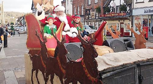 Santa's sleigh saved by ex-mayor