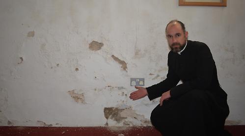 Pledge to help fix crumbling church, appeals vicar