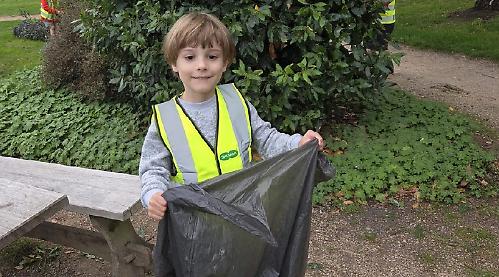 Children take pride in looking after the environment