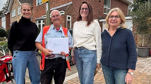 Retiring postman given special send-off by residents