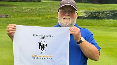 Man retires after 34 years landscaping golf club course