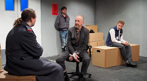 Darkly funny kidnapping four-piece has battle of ideology versus cynicism