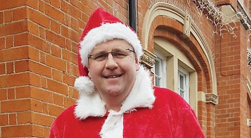 Councillor dons Santa's red suit in the name of research
