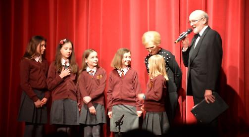 Mary Berry presents prize to schoolgirls at gala night