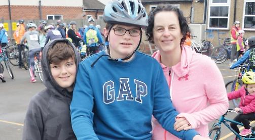 Families get on bikes for charity