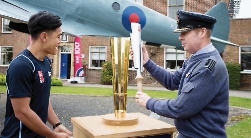 Serviceman takes part in relay to celebrate RAF centenary