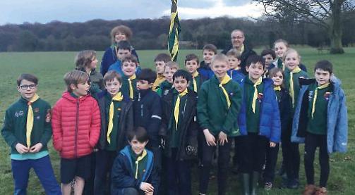Cubs commerorate 45 years of pack with cherry tree planting