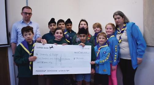 Scout group swims for charity