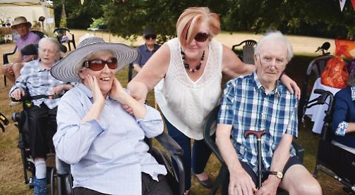 Care home holds garden party