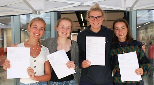 Results joy for this year's A-level students