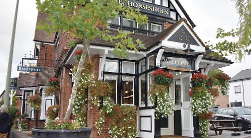 Pub’s wonderful hanging baskets
