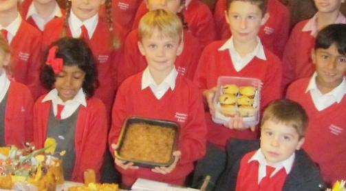 Pupils celebrate Harvest Festival with competitions