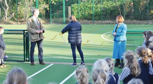 GB hockey star opens school’s new all-weather pitch