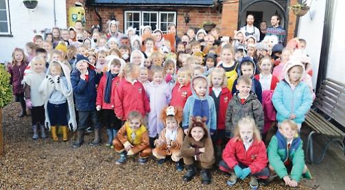 Children’s fancy dress walk raises £1,000 for animals