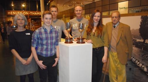 Classic swim winners presented with historic trophies