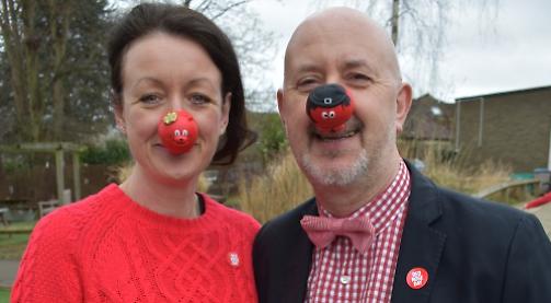 School assembly a sea of red for Comic Relief