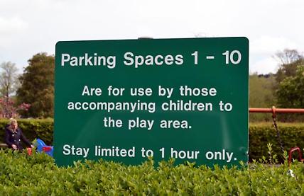 Mill Meadows car parking sign