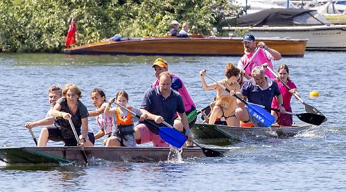 Pop star has paddle as fun regatta returns