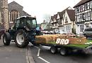 Tractor leads Henley funeral procession
