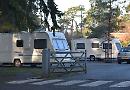 Travellers pitch up next to school