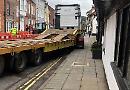 HGV almost struck historic building, says shopkeeper