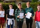 Pupils celebrate top exam marks despite pandemic chaos