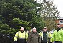 30ft Christmas tree installed in Henley 