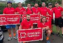 Friends cycle 100 miles in memory of Hawks player