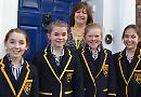 Girls celebrate as they all secure places at senior schools of their choice