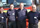 Firefighters encourage other people to join up