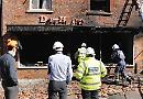 Couple escape as blaze rips through shop next to home