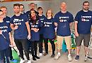 Volunteers paint children's centre before re-opening