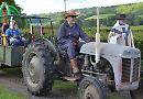Sun shines on tractor run