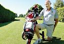 Blue blistering golf shoes: Capt Haddock's long day