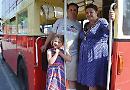 Mayor catches the (vintage) bus