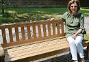 Daughter's joy as council replaces stolen memorial bench