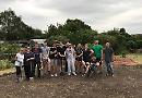 Restaurant staff help clear village's overgrown allotments