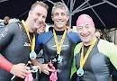 Swimmer's in hurry to reach pub