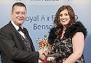 Woman who did four people's jobs wins RAF loyalty award