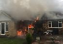 Man, 91, suffers burns in blaze escape
