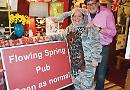 Pub celebrates re-opening of road with motoring party