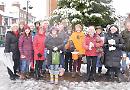 Snow hits shopping festival