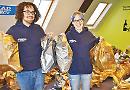 Charity hands out food parcels to needy